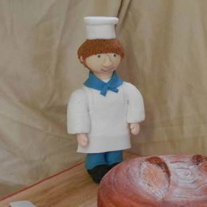Sourdough Novelty Cake and Camberwick Green Chef Figure