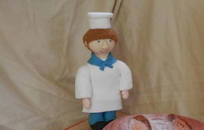 Sourdough Novelty Cake and Camberwick Green Chef Figure