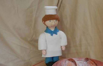 Sourdough Novelty Cake and Camberwick Green Chef Figure