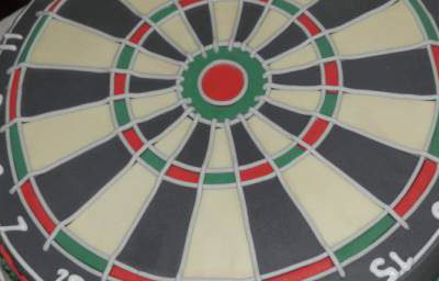 Dartboard Novelty Cake