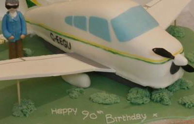90th Celebration Piper Cub Novelty Cake