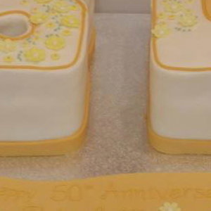 50th Anniversary Number Cake