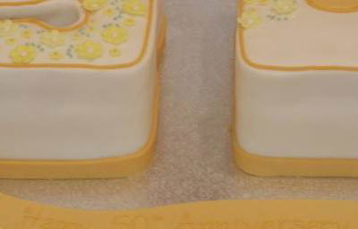 50th Anniversary Number Cake