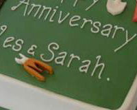 Garden Themed Anniversary Cake