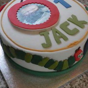 Hungry Caterpillar Themed Celebration Cake