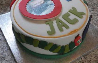 Hungry Caterpillar Themed Celebration Cake