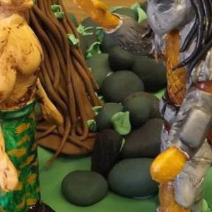 Polymer Clay Predator Themed Figures