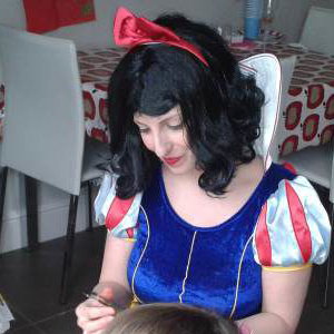 Snow White Face Painting