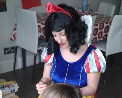 Snow White Face Painting