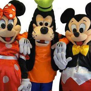 Mickey, Minnie and Goofy