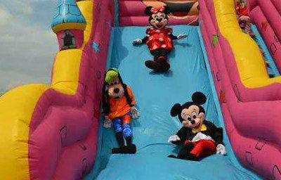 They Go Onto Bouncy Castles With the Children