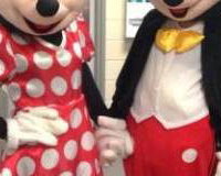 Mickey and Minnie Mouse Mascots
