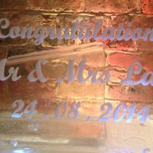 Wedding Etched Sculpture