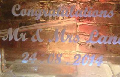 Wedding Etched Sculpture