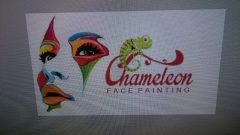 Chameleon Face and Body Art