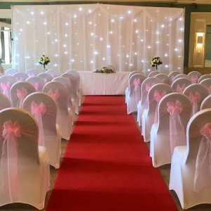 Starlight backdrop hire in Hertfordshire, Bedfordshire, Essex & surrounding areas. Perfect for weddings, birthdays or corporate events