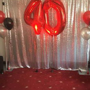 Sequin backdrop hire in Hertfordshire, Bedfordshire, Essex & surrounding areas. Perfect for birthdays or corporate events
