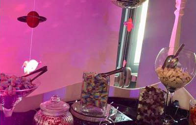 Space Themed Candy Cart hire in Hertfordshire, Bedfordshire, Essex & surrounding areas. 