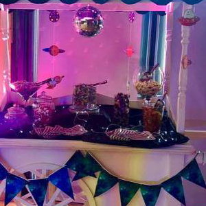 Space Themed Candy Cart hire in Hertfordshire, Bedfordshire, Essex & surrounding areas. 