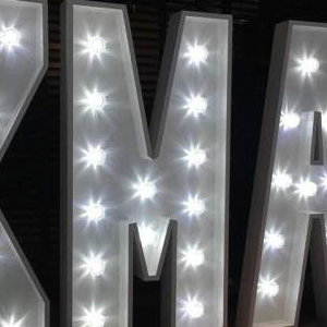 4ft Light Up Letter hire in Hertfordshire, Bedfordshire, Essex & surrounding areas. 