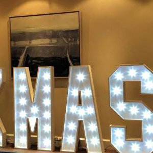 4ft Light Up Letter hire in Hertfordshire, Bedfordshire, Essex & surrounding areas. 