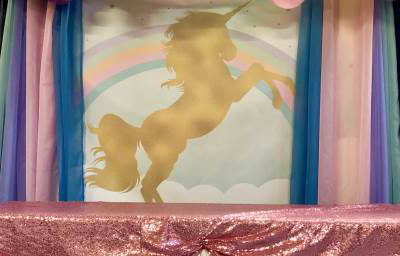 Unicorn theme decor packages in Hertfordshire, Bedfordshire, Essex & surrounding areas.