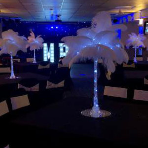 Gatsby themed venue styling available in Hertfordshire, Bedfordshire, Essex & surrounding areas