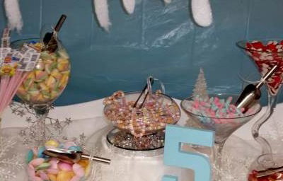 Frozen themed Candy Cart hire in Hertfordshire, Bedfordshire, Essex & surrounding areas.