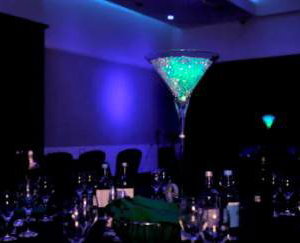 Martini Glass Table Centrepiece hire in Hertfordshire, Bedfordshire, Essex & surrounding areas. Perfect for weddings, birthdays & corporate events