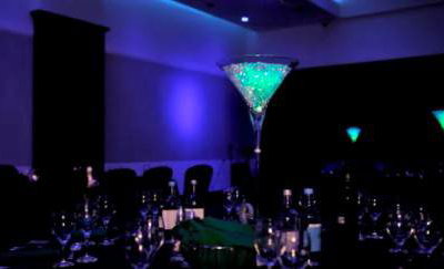 Martini Glass Table Centrepiece hire in Hertfordshire, Bedfordshire, Essex & surrounding areas. Perfect for weddings, birthdays & corporate events
