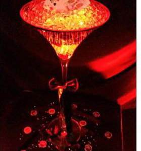 Casino Themed Table Centrepiece hire in Hertfordshire, Bedfordshire, Essex & surrounding areas. 