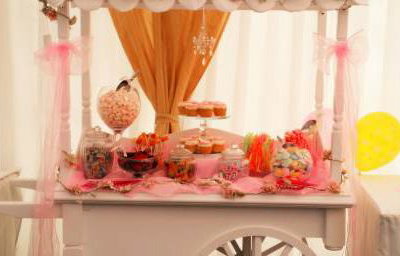Pink Themed Candy Cart for Hire in Hertfordshire, Bedfordshire, Essex & surrounding areas. Perfect for weddings, birthdays & baby showers