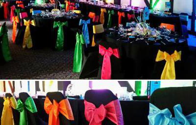 Chair cover & sash in Hertfordshire, Bedfordshire, Essex & surrounding areas. Perfect for weddings, birthdays & corporate events