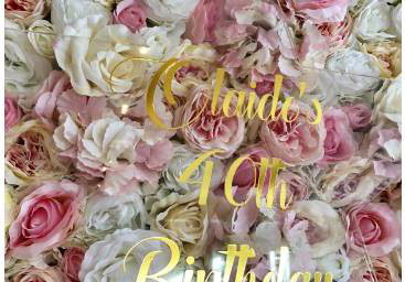 Flower Wall hire in Hertfordshire, Bedfordshire, Essex & surrounding areas. Perfect for weddings, birthdays & baby showers