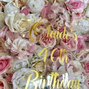 Flower Wall hire in Hertfordshire, Bedfordshire, Essex & surrounding areas. Perfect for weddings, birthdays & baby showers