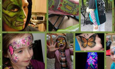 Glitter Monster Facepainting