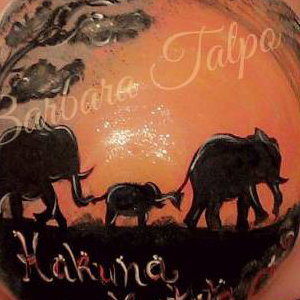 "Africa" Bump Painting 
