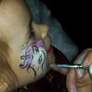' Unicorn ' Tattoo Face Painting