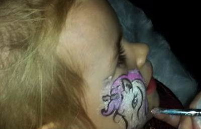 ' Unicorn ' Tattoo Face Painting