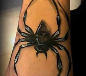 ' Spider ' Tattoo Body Painting