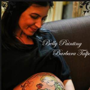 ' My Sweet Angel ' Pregnancy Bump Painting