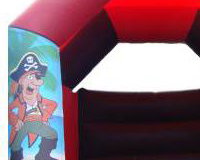 Pirate Bouncy Castle Hire - Red & Black 11ft x 15ft Bouncy Castle
