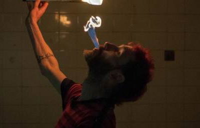 Fire Eat @ Theatre Delicatessen. Photo Credit Kevin Pawsey