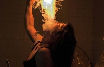 Vaping Fire Eat @ Theatre Delicatessen. Photo Credit Tim Dennell