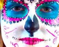 Sugar Skull Face Painting for Adults by Glitter-Arty Face Painting, Bedford