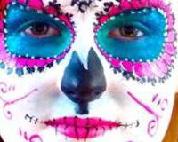 Sugar Skull Face Painting for Adults by Glitter-Arty Face Painting, Bedford