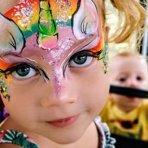 Unicorn face paint - Children's Face painter Bedfordshire.
