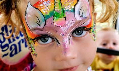 Glitter-Arty Face Painting