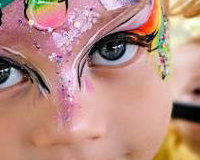 Unicorn face paint - Children's Face painter Bedfordshire.
