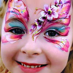 Butterfly face paint by Glitter-Arty Face painting